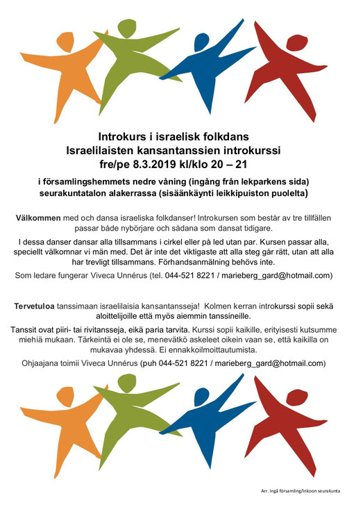 Introkurs i israelisk folkdans Introkurs i israelisk folkdans