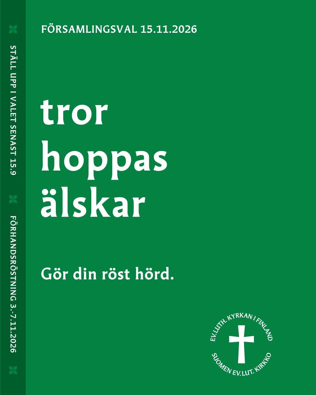 Församlingsvalet 15.11.2026